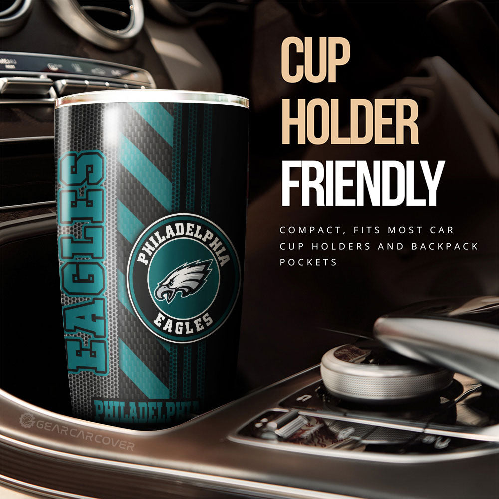 Philadelphia Eagles Tumbler Cup Custom Car Accessories - Gearcarcover - 3
