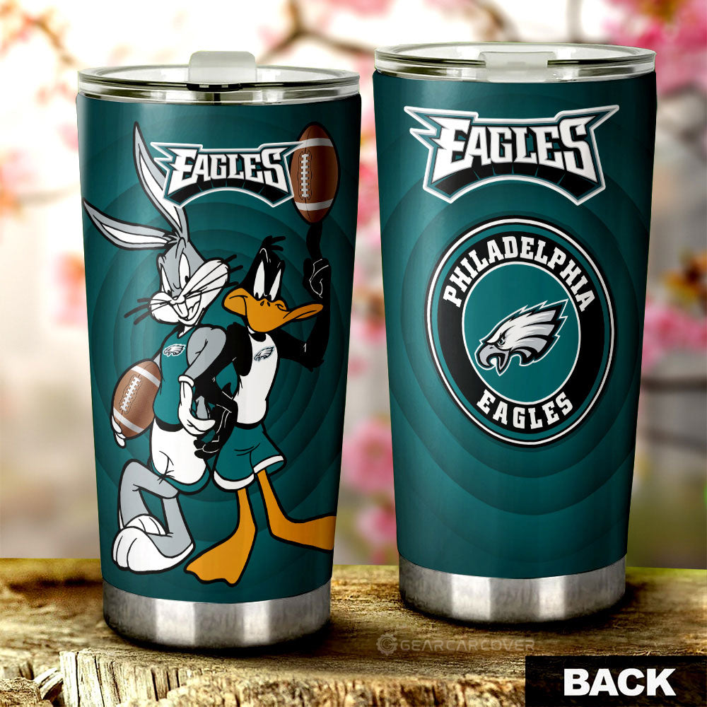 Philadelphia Eagles Tumbler Cup Custom Car Accessories - Gearcarcover - 1