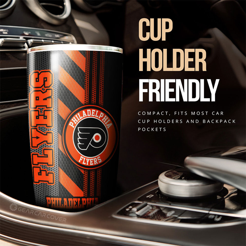 Philadelphia Flyers Tumbler Cup Custom Car Accessories - Gearcarcover - 3