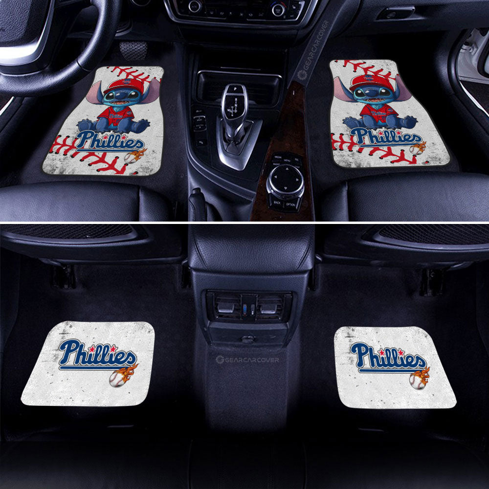Philadelphia Phillies Car Floor Mats Stitch Theme Collection - Gearcarcover - 2