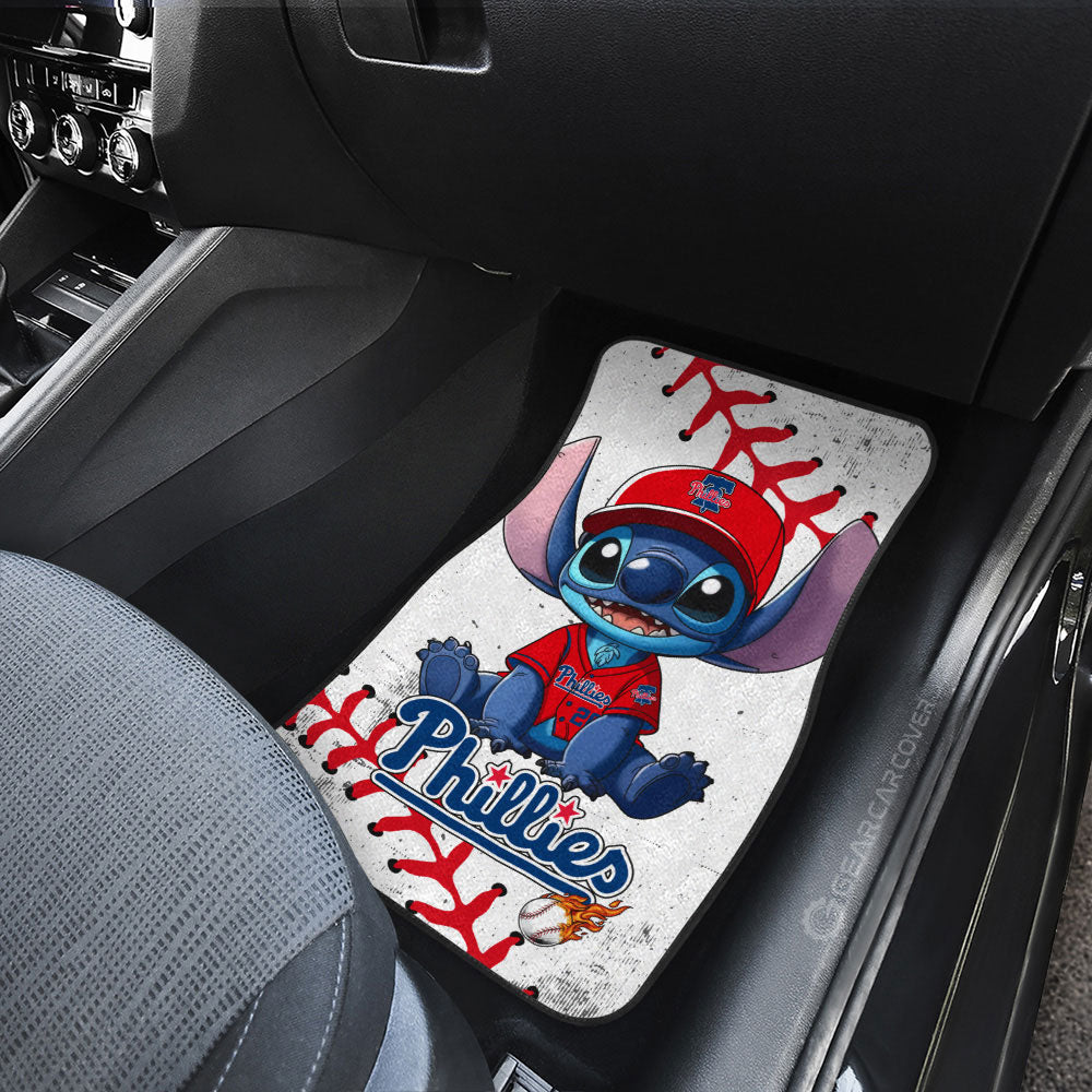 Philadelphia Phillies Car Floor Mats Stitch Theme Collection - Gearcarcover - 3