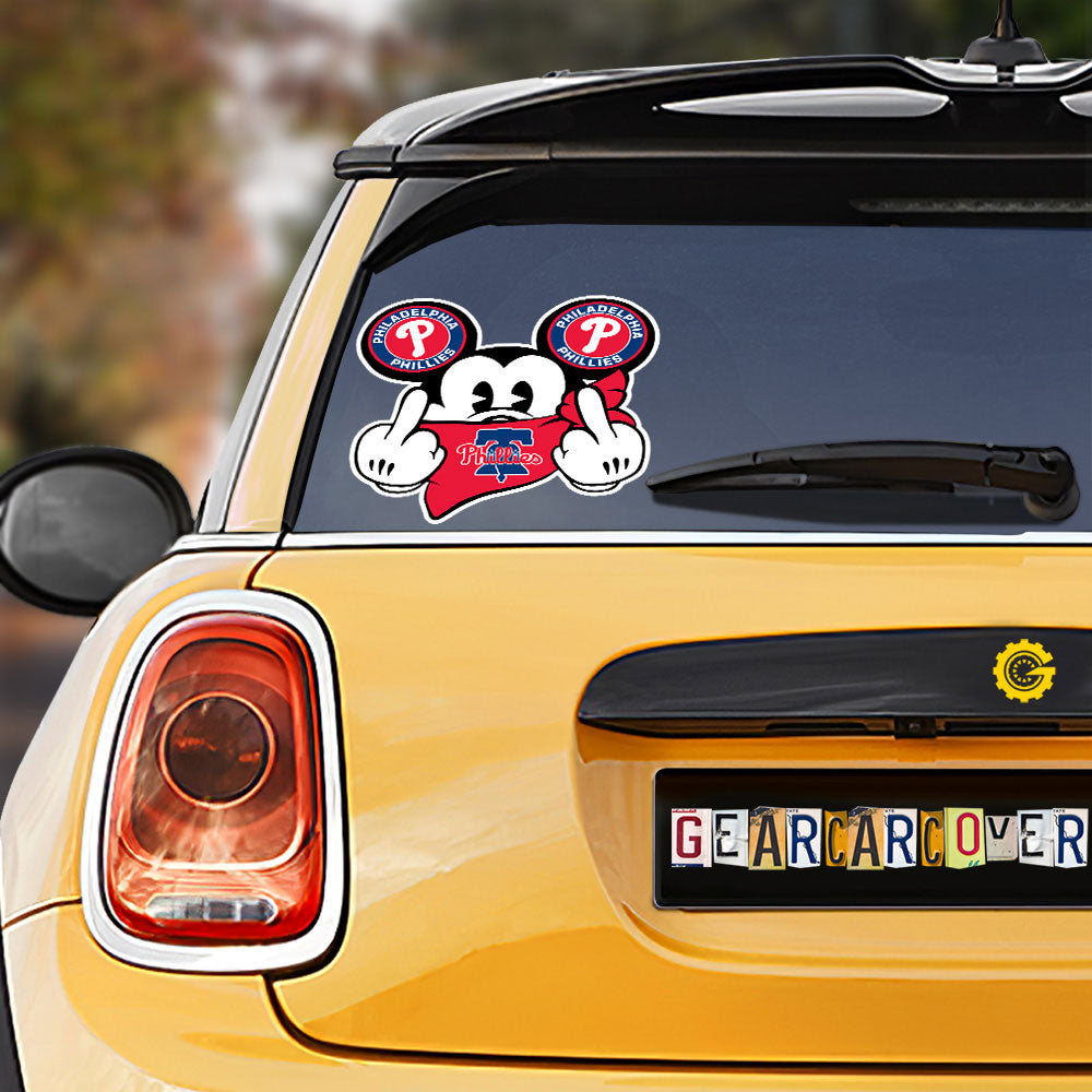 Philadelphia Phillies Car Sticker Custom Car Accessories - Gearcarcover - 1