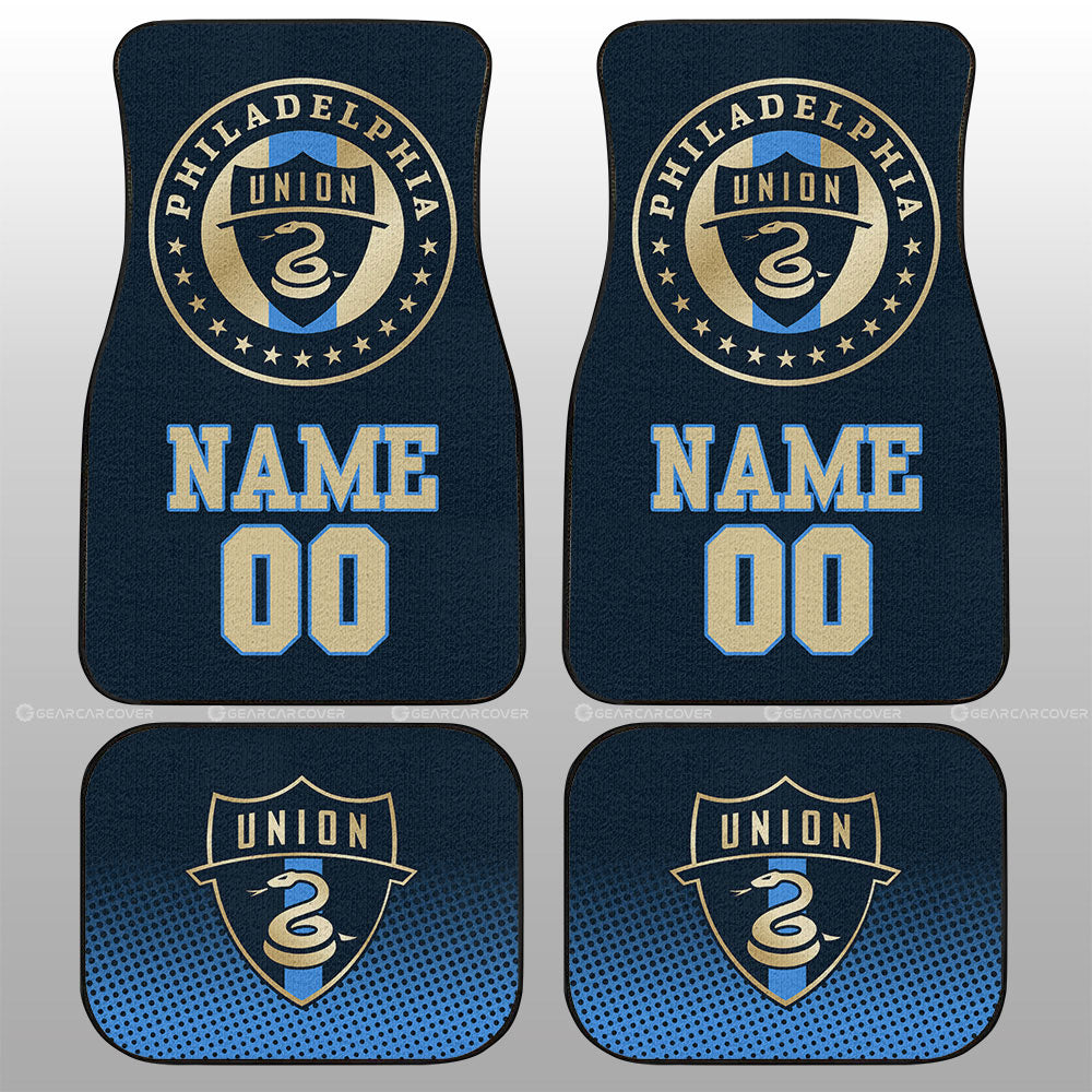 Philadelphia Union Car Floor Mats Sporty Team Collection - Gearcarcover - 1