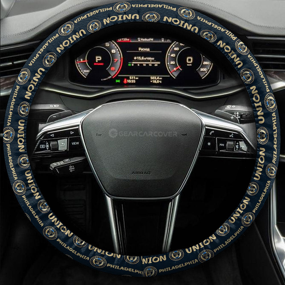 Philadelphia Union Steering Wheel Cover Sporty Team Collection - Gearcarcover - 3