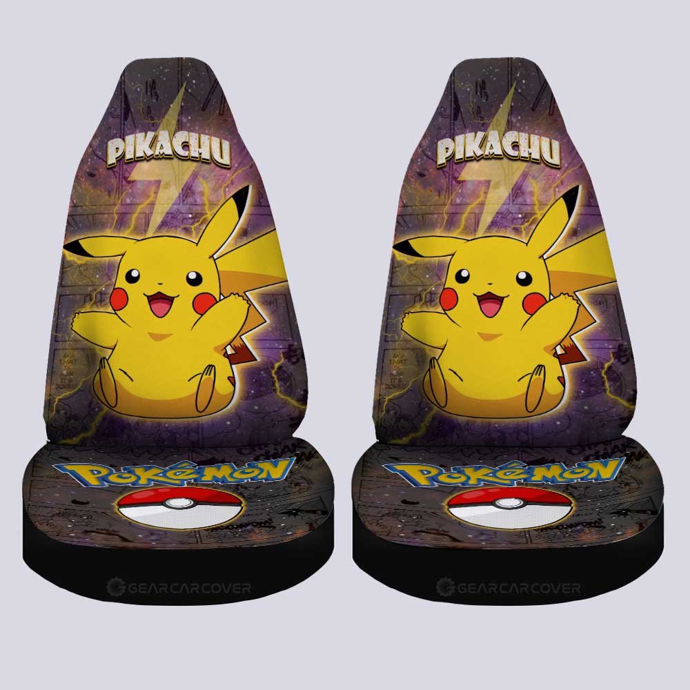 Pikachu Car Seat Covers Custom Anime Galaxy Manga Style - Gearcarcover - 4