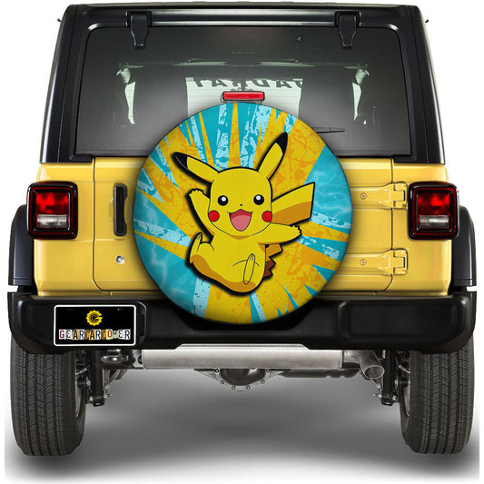 Pikachu Spare Tire Cover Custom Anime For Fans - Gearcarcover - 1