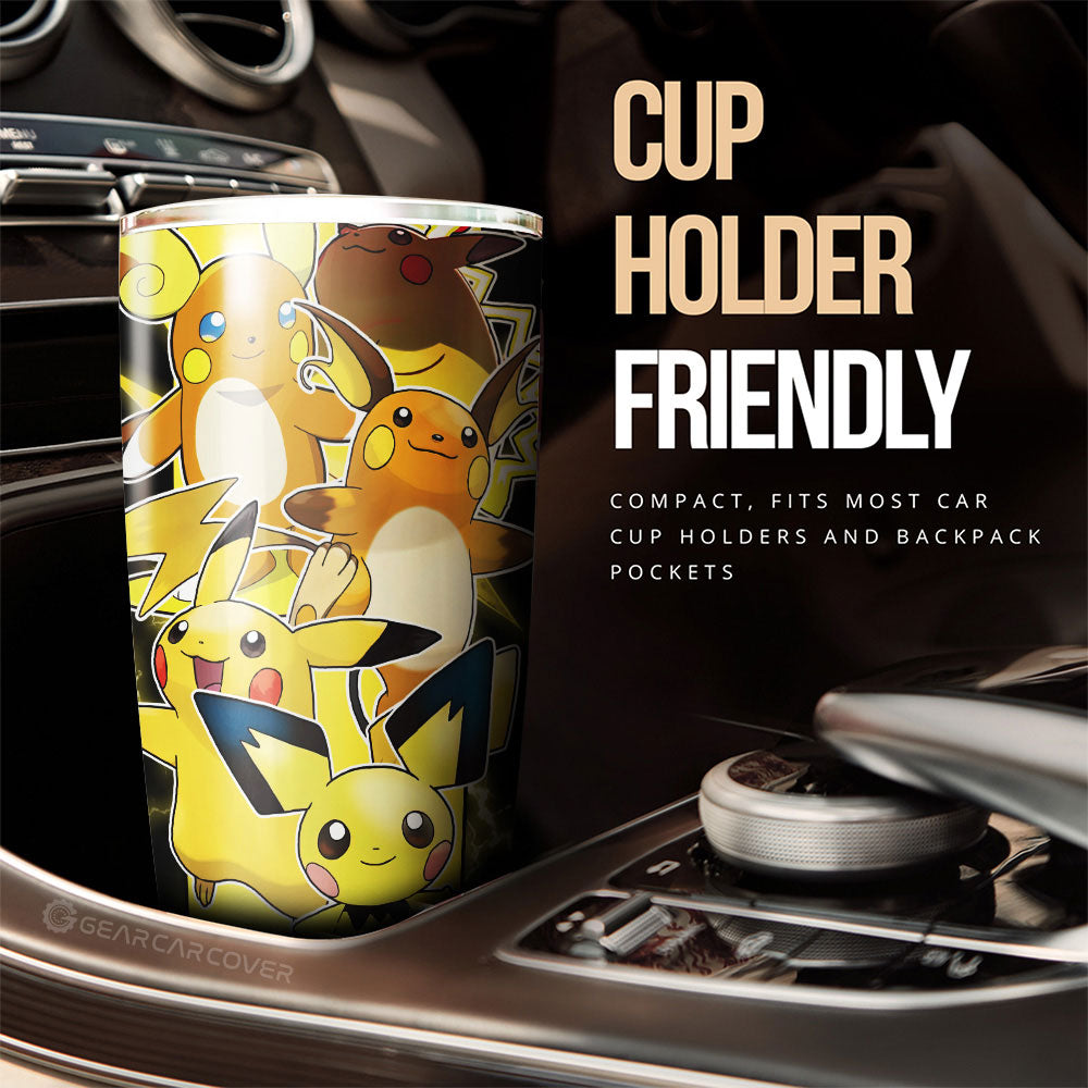 Pikachu Tumbler Cup Custom Car Accessories For Fans - Gearcarcover - 3