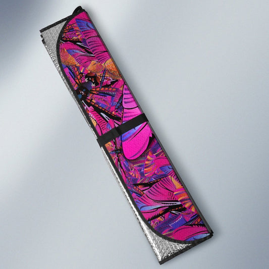 Pink Dragonfly Car Sunshade Custom Pink Car Accessories - Gearcarcover - 2
