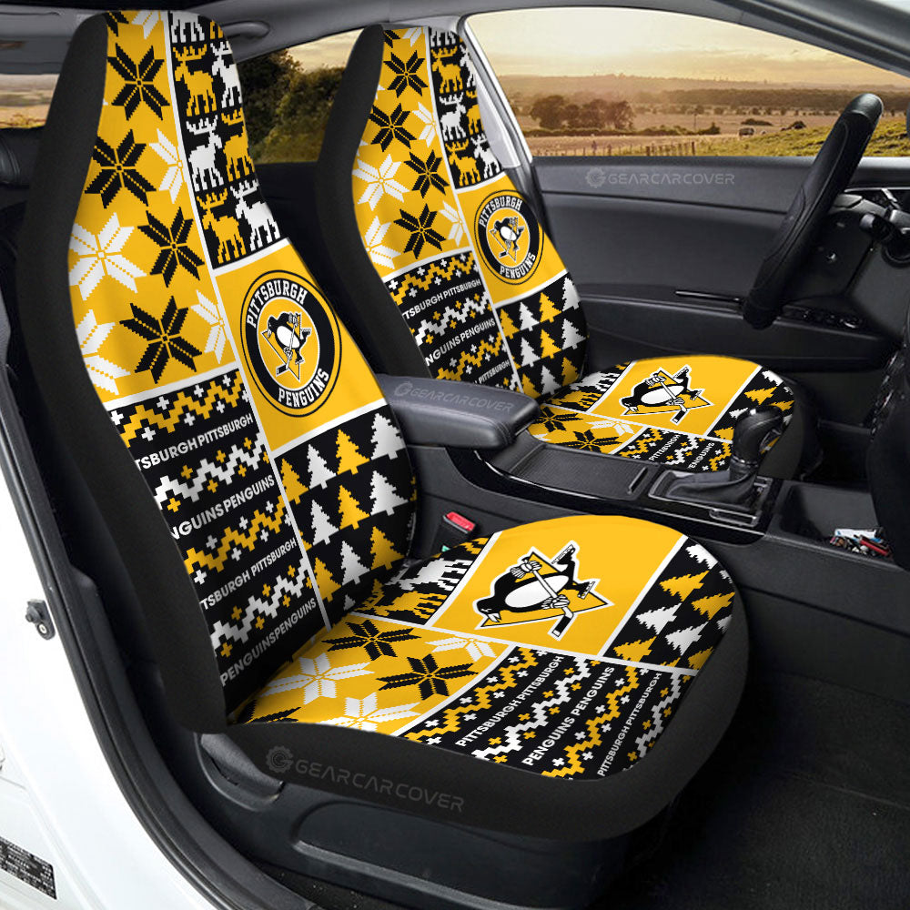 Pittsburgh Penguins Car Seat Covers Custom Ugly Style Car Accessories - Gearcarcover - 2