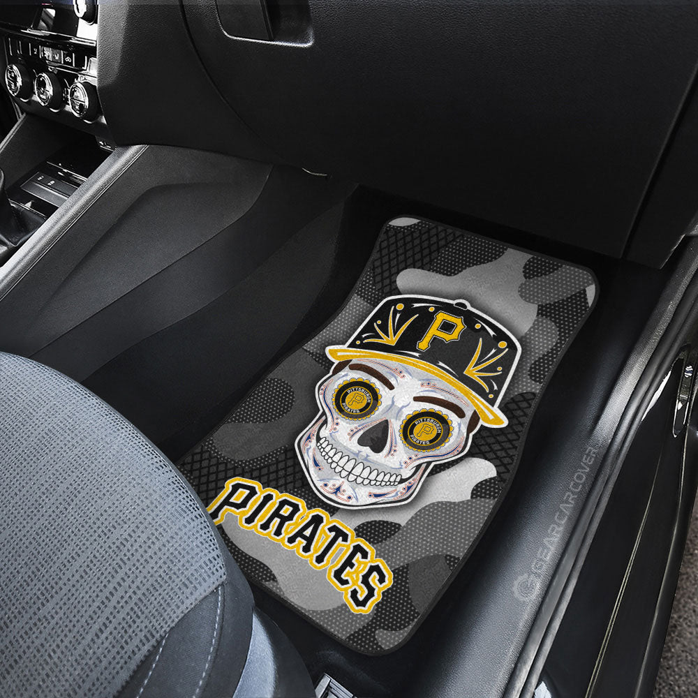 Pittsburgh Pirates Car Floor Mats Skull Theme Collection - Gearcarcover - 3