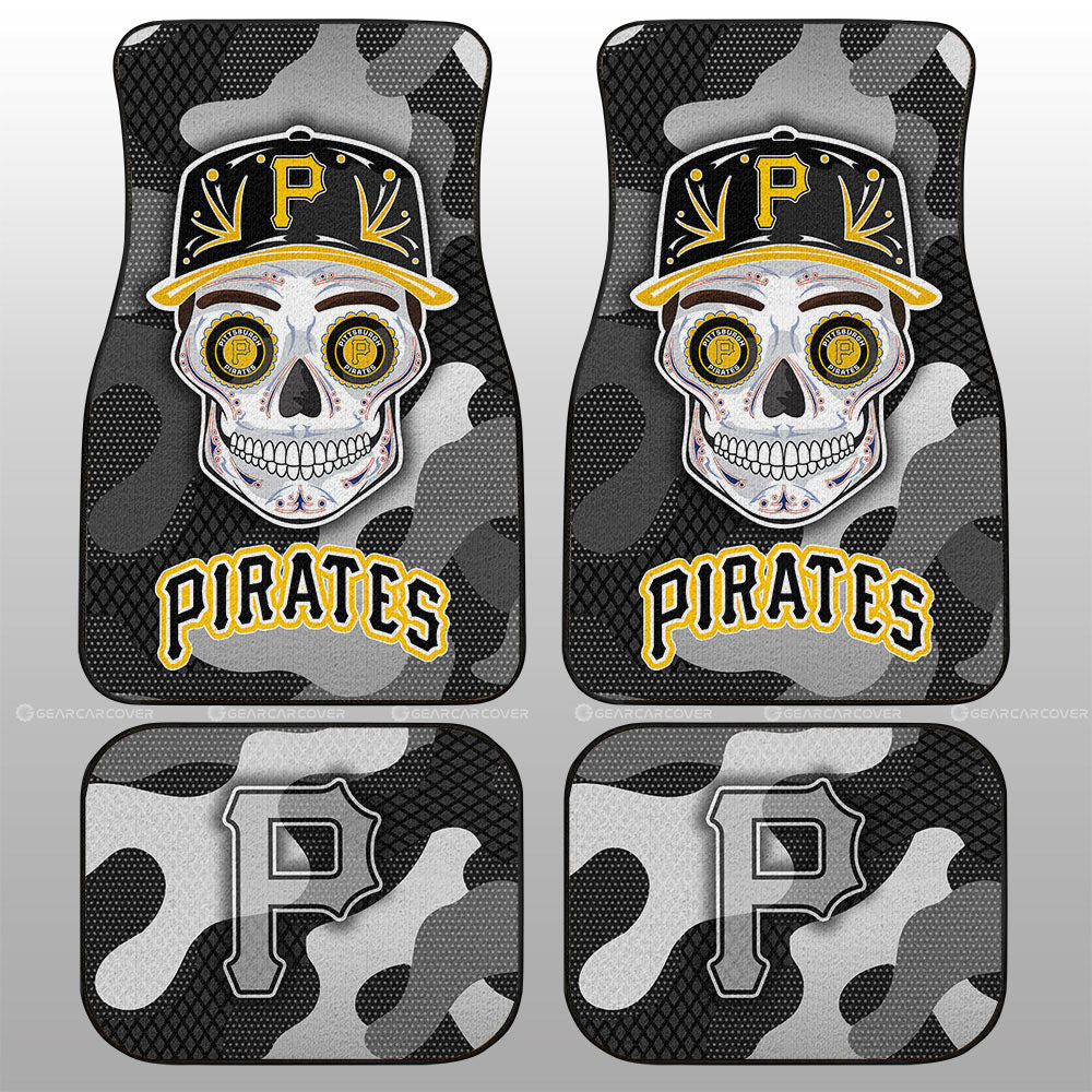 Pittsburgh Pirates Car Floor Mats Skull Theme Collection - Gearcarcover - 1
