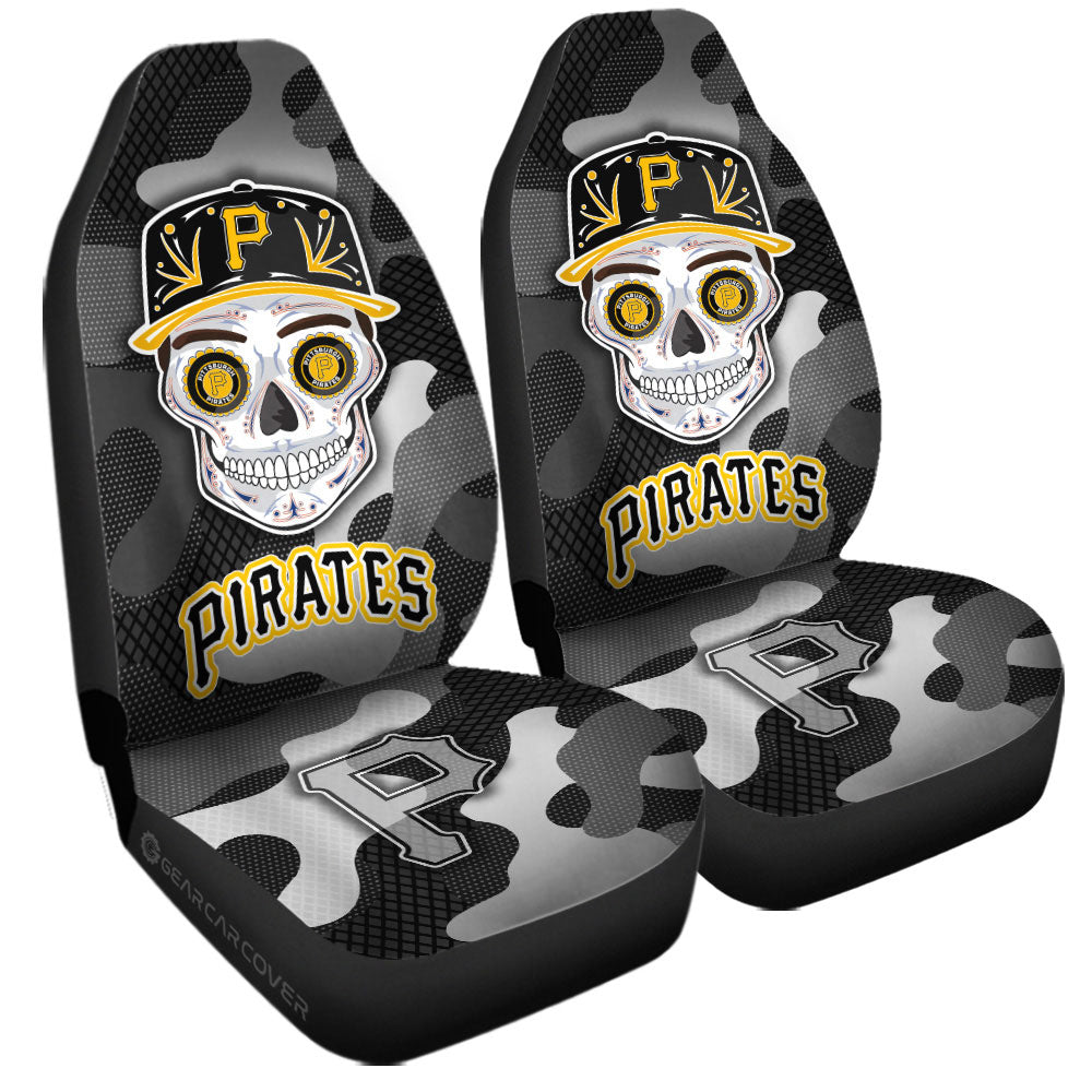 Pittsburgh Pirates Car Seat Covers Skull Theme Collection - Gearcarcover - 3