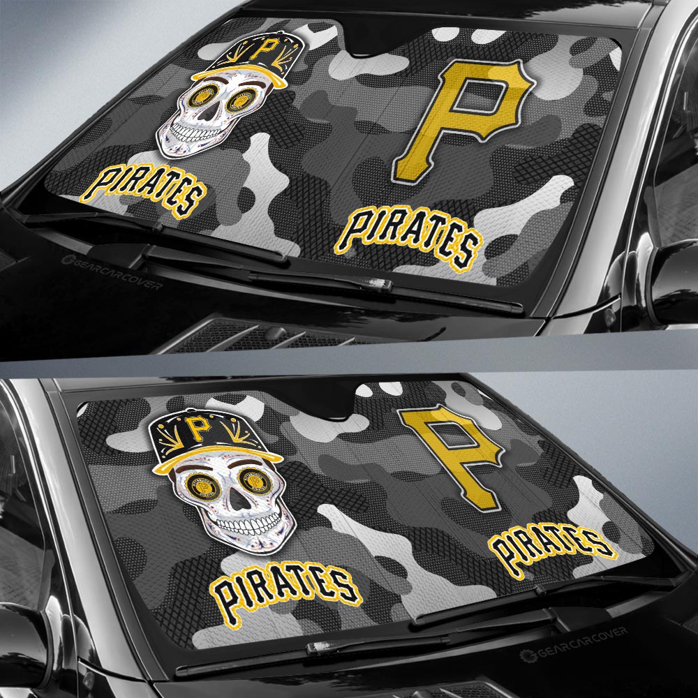 Pittsburgh Pirates Car Sunshade Skull Theme Collection - Gearcarcover - 2
