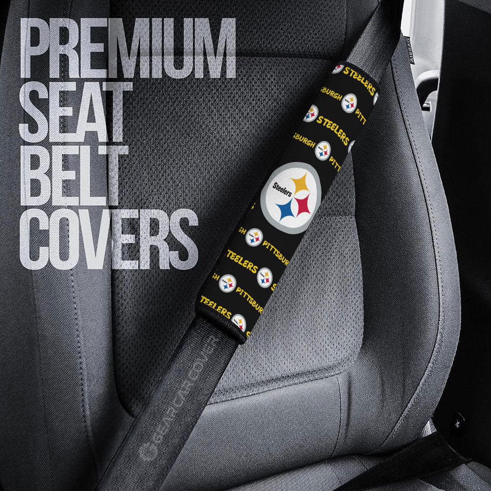 Pittsburgh Steelers Seat Belt Covers Sporty Team Collection - Gearcarcover - 3