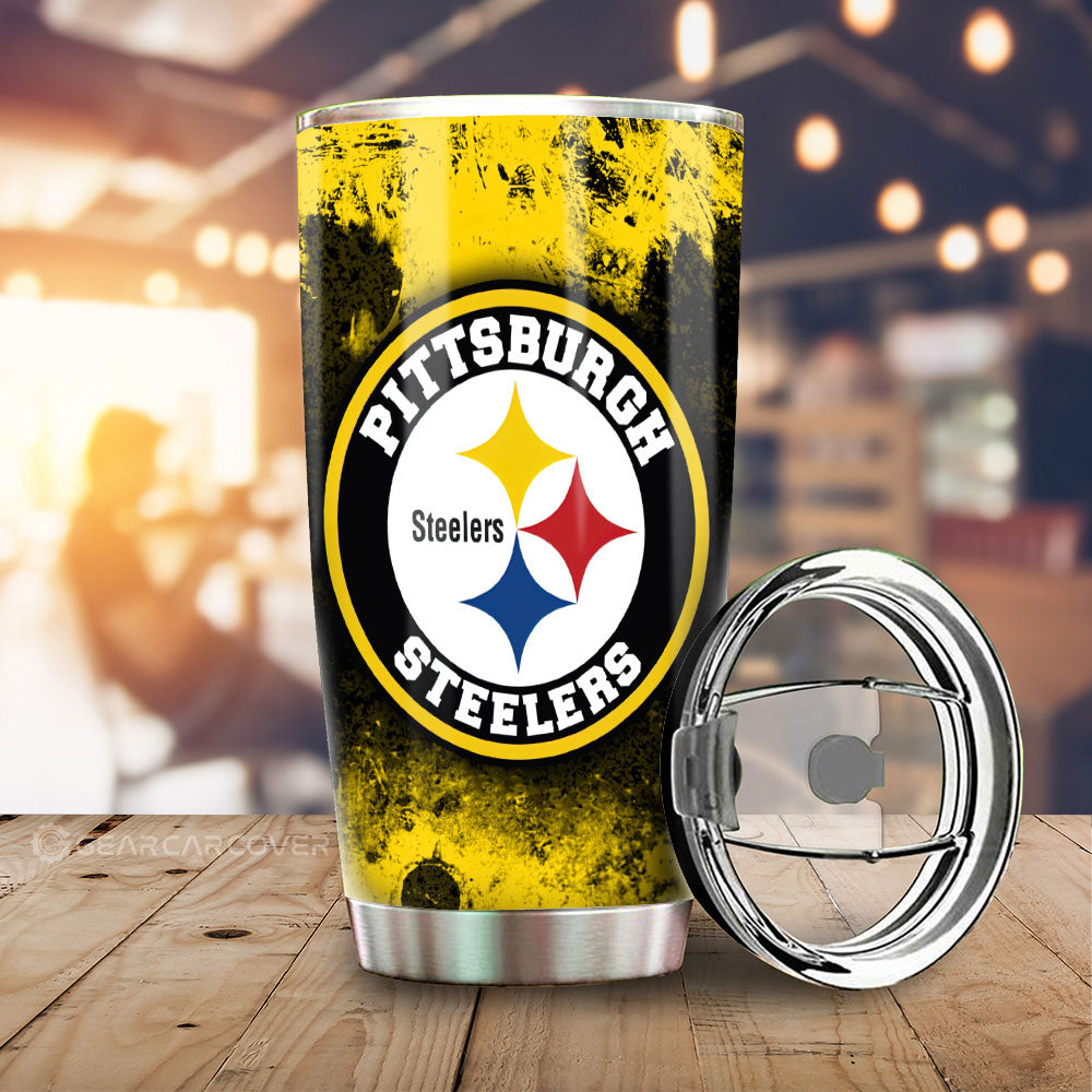 Pittsburgh Steelers Tumbler Cup Custom Car Accessories - Gearcarcover - 2