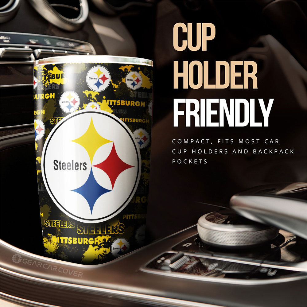 Pittsburgh Steelers Tumbler Cup Custom Car Accessories - Gearcarcover - 3