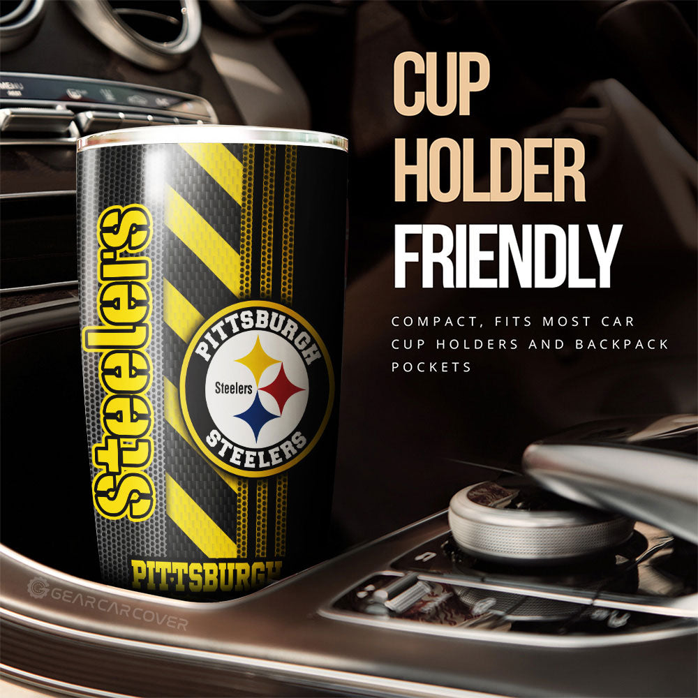 Pittsburgh Steelers Tumbler Cup Custom Car Accessories - Gearcarcover - 3