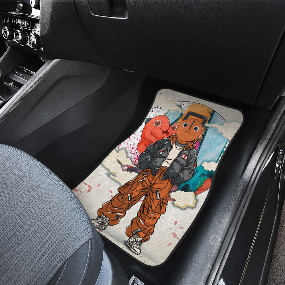 Pochita Car Floor Mats Anime Collection - Gearcarcover - 3