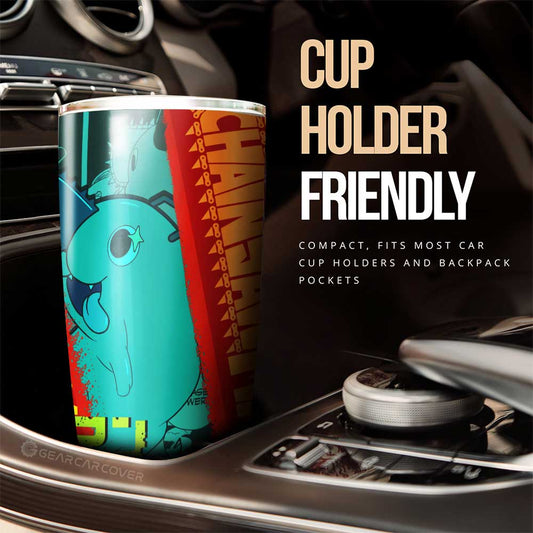 Pochita Tumbler Cup Custom - Gearcarcover - 2