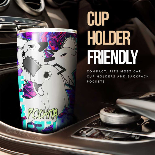 Pochita Tumbler Cup Custom - Gearcarcover - 2