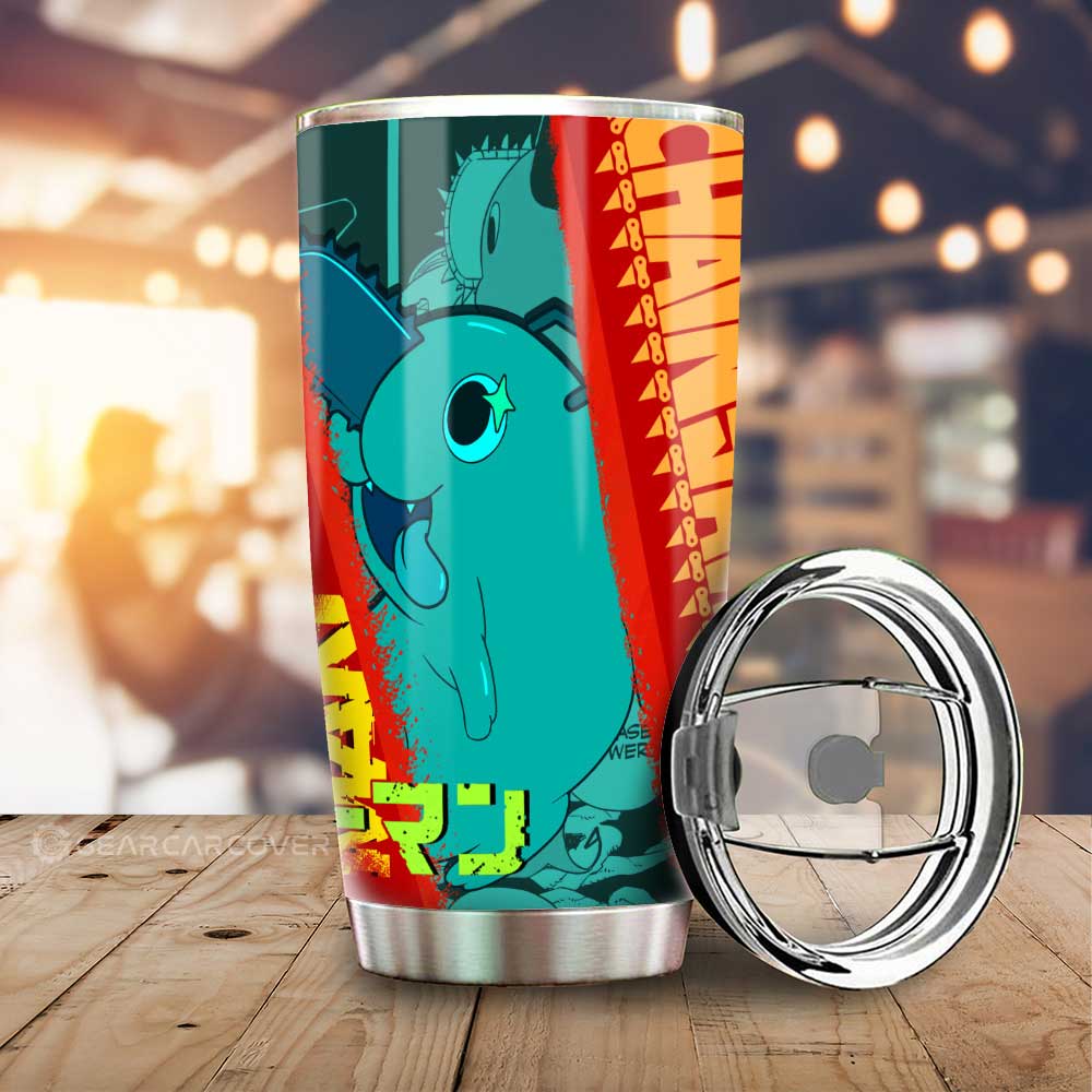 Pochita Tumbler Cup Custom - Gearcarcover - 1