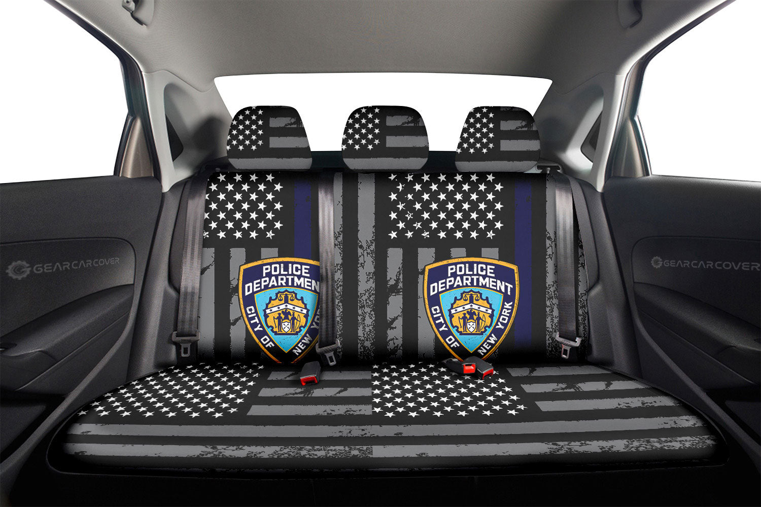 Police Car Back Seat Covers Custom Car Accessories - Gearcarcover - 2
