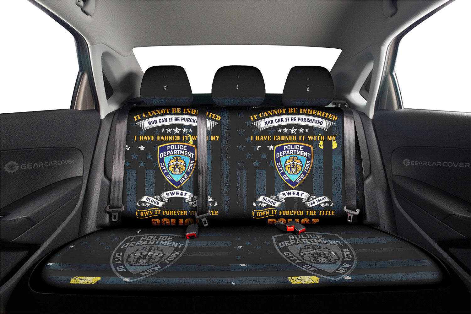 Police Car Back Seat Covers Custom Car Accessories - Gearcarcover - 2