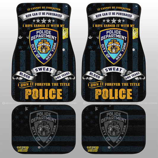 Police Car Floor Mats Custom Car Accessories - Gearcarcover - 1