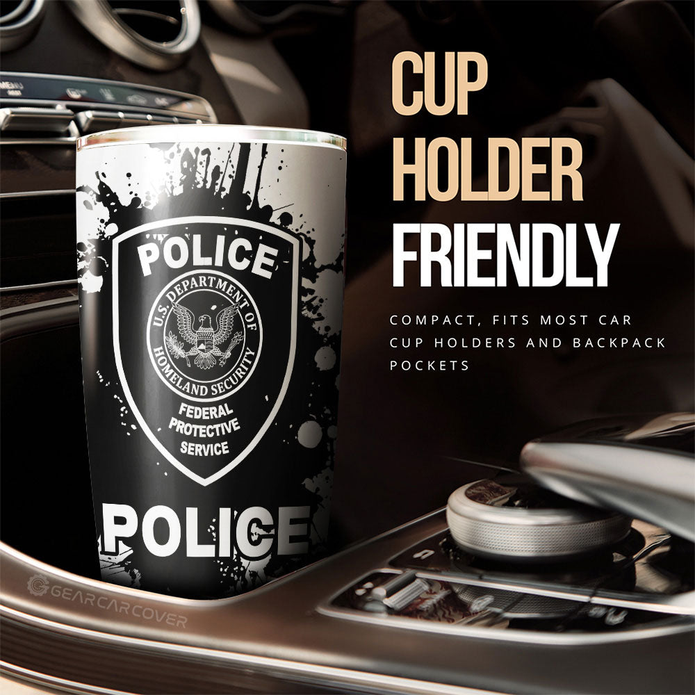 Police Tumbler Cup Custom Car Accessories - Gearcarcover - 3