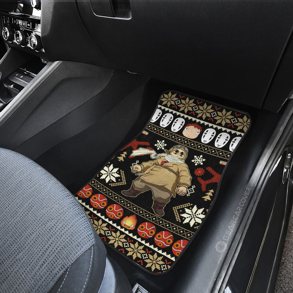 Porco Rosso Car Floor Mats Custom Car Accessories - Gearcarcover - 3