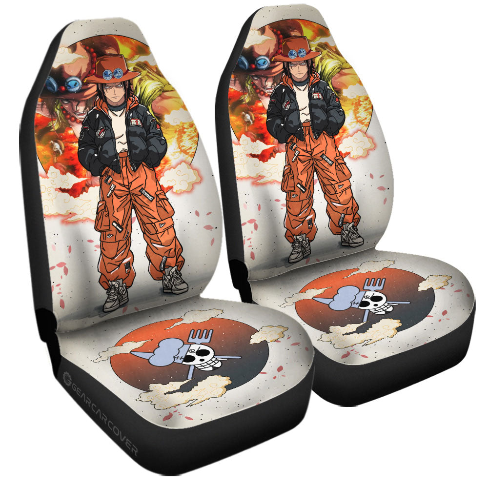 Portgas D Ace Car Seat Covers Anime Collection - Gearcarcover - 3