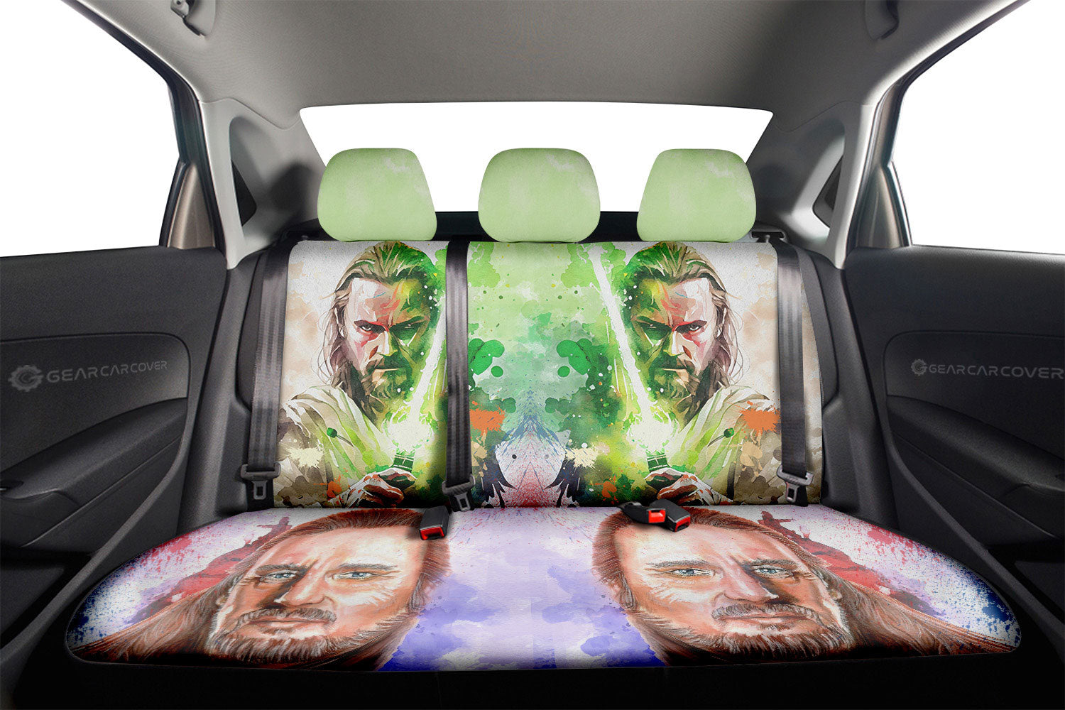 Qui Gon Jinn Car Back Seat Covers Collection - Gearcarcover - 2