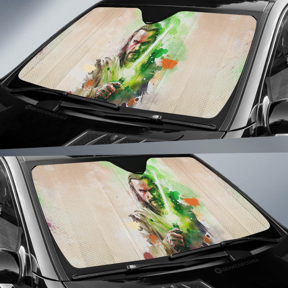 Qui Gon Jinn Car Sunshade Collection - Gearcarcover - 2