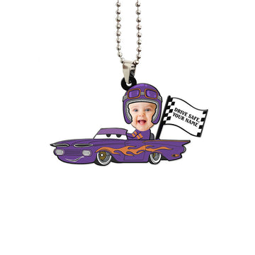 Ramone Ornament Personalized Baby With Helmet Collection - Gearcarcover - 1