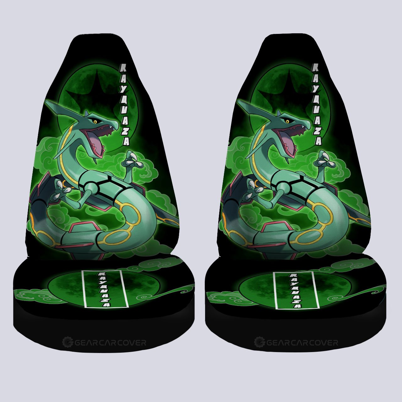 Rayquaza Car Seat Covers Custom Anime Car Accessories For Anime Fans - Gearcarcover - 4