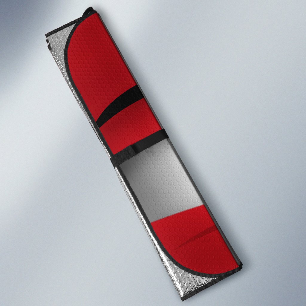 Red Angry Car Eyes Sun Shade Custom Funny Car Accessories - Gearcarcover - 3