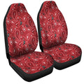 Red Paisley Pattern Car Seat Covers Custom Car Accessories - Gearcarcover - 3