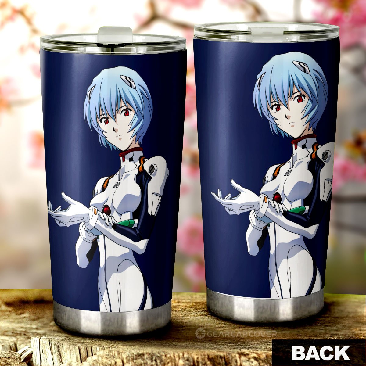 Rei Ayanami Tumbler Cup Custom NGE Car Accessories - Gearcarcover - 3
