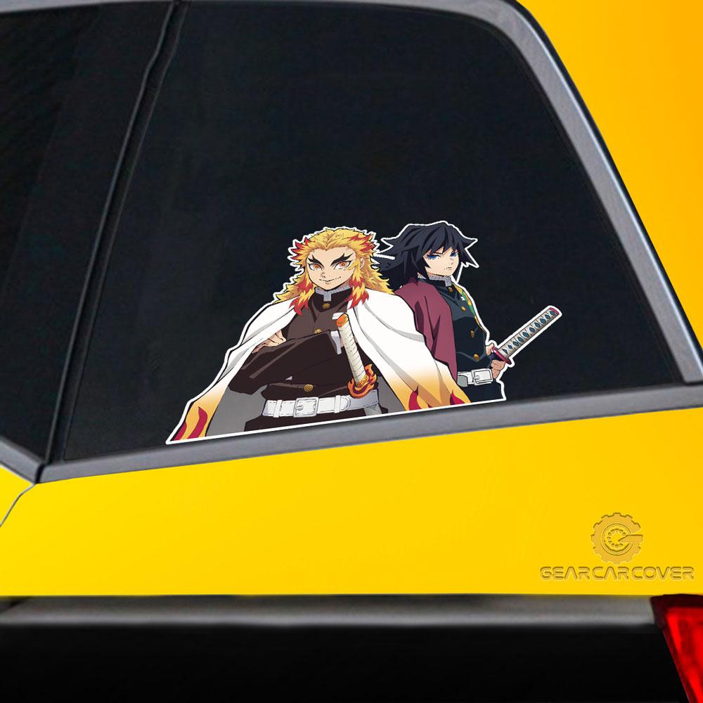 Rengoku And Giyuu Car Sticker Custom Car Accessories - Gearcarcover - 2