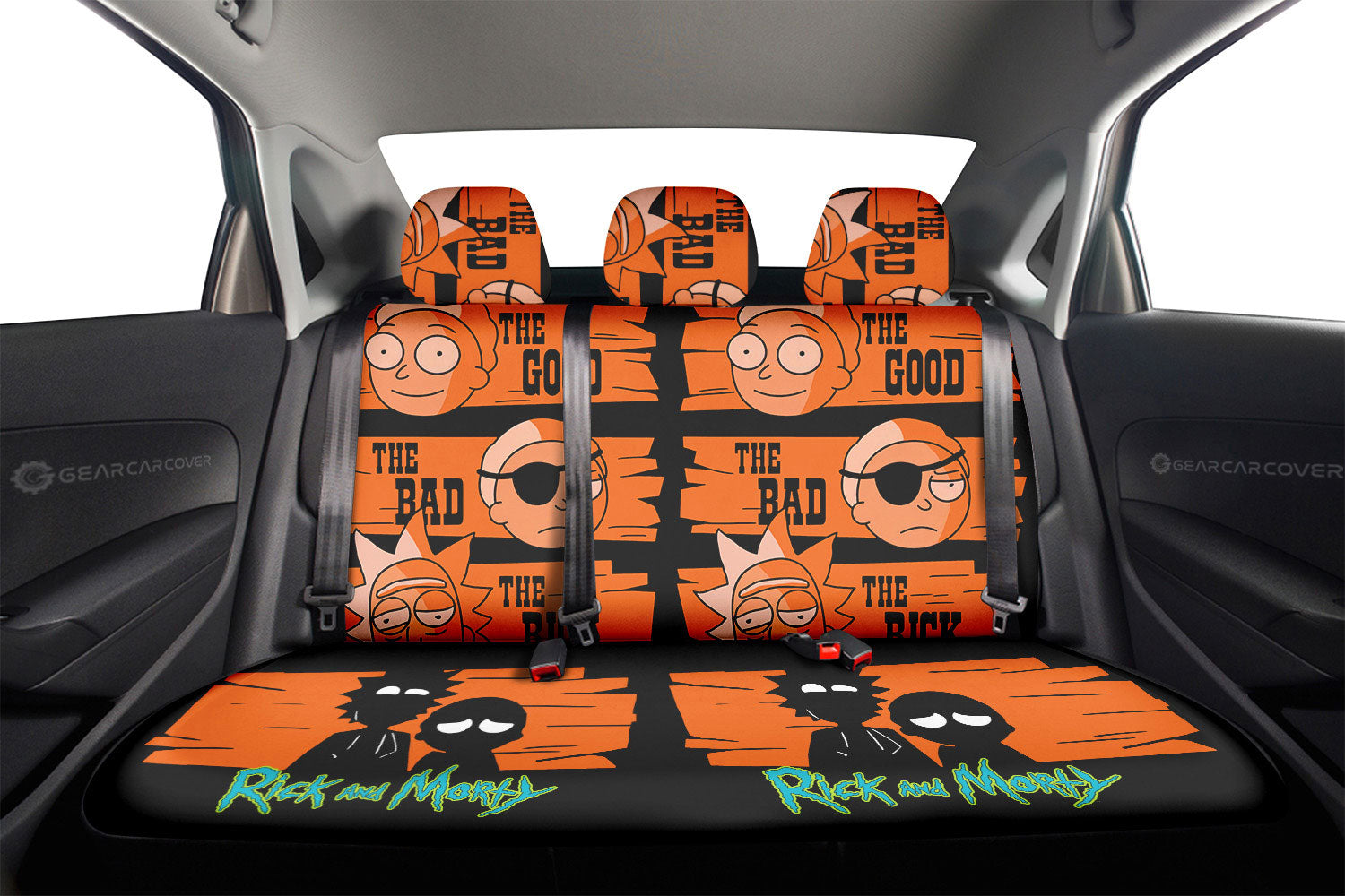 Rick and Morty Car Back Seat Covers Custom Car Interior Accessories - Gearcarcover - 2