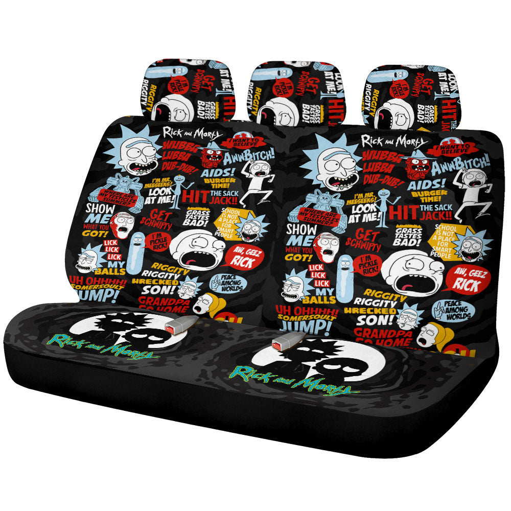 Rick and Morty Car Back Seat Covers Custom Car Interior Accessories - Gearcarcover - 1