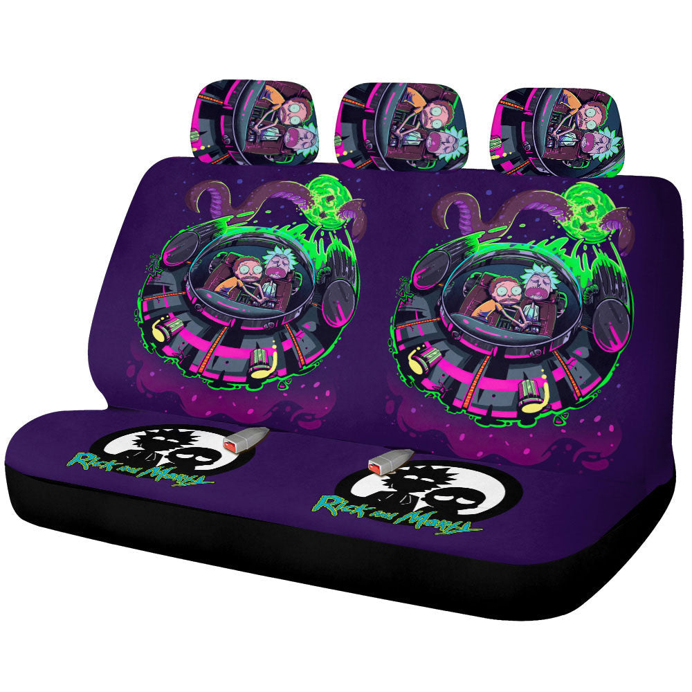Rick and Morty Car Back Seat Covers Custom Car Interior Accessories - Gearcarcover - 1