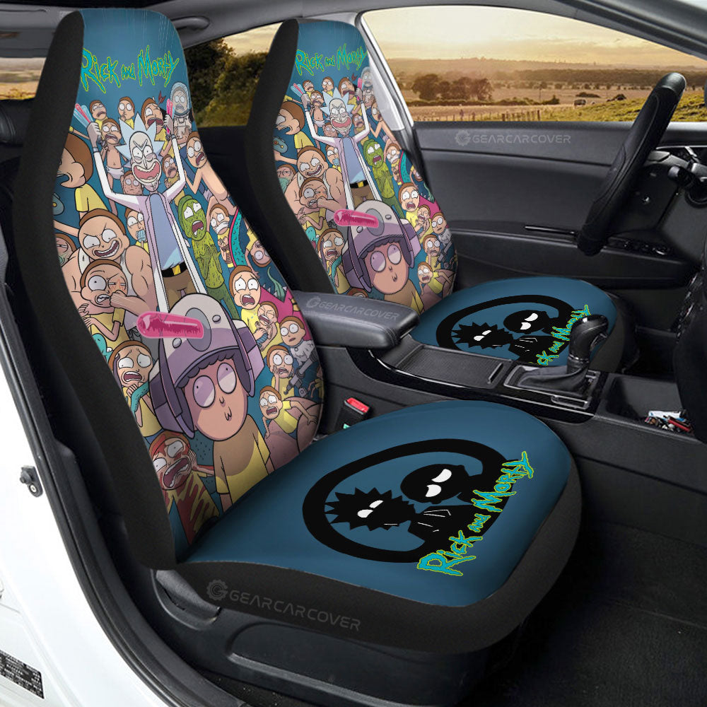 Rick and Morty Car Seat Covers Custom Car Interior Accessories - Gearcarcover - 2