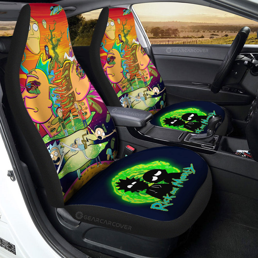 Rick and Morty Car Seat Covers Custom Car Interior Accessories - Gearcarcover - 2