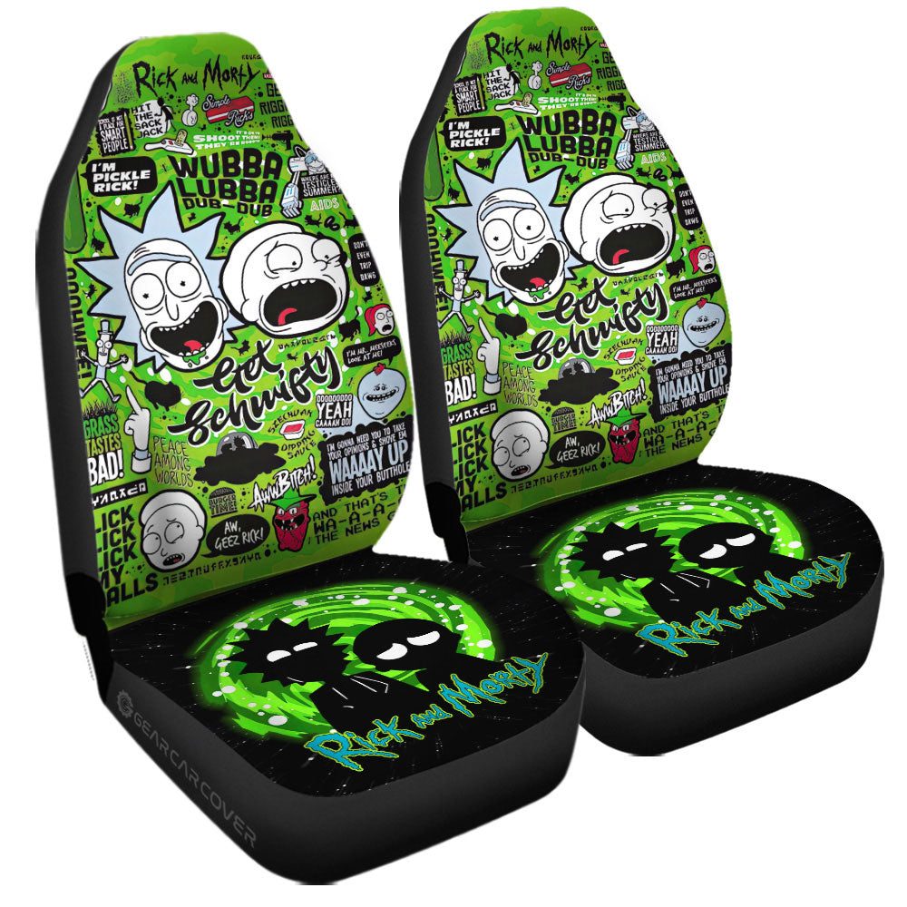Rick and Morty Car Seat Covers Custom Car Interior Accessories - Gearcarcover - 3