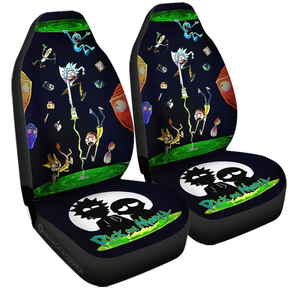 Rick and Morty Car Seat Covers Custom Car Interior Accessories - Gearcarcover - 3