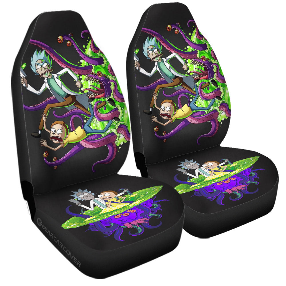 Rick and Morty Car Seat Covers Custom Car Interior Accessories - Gearcarcover - 3