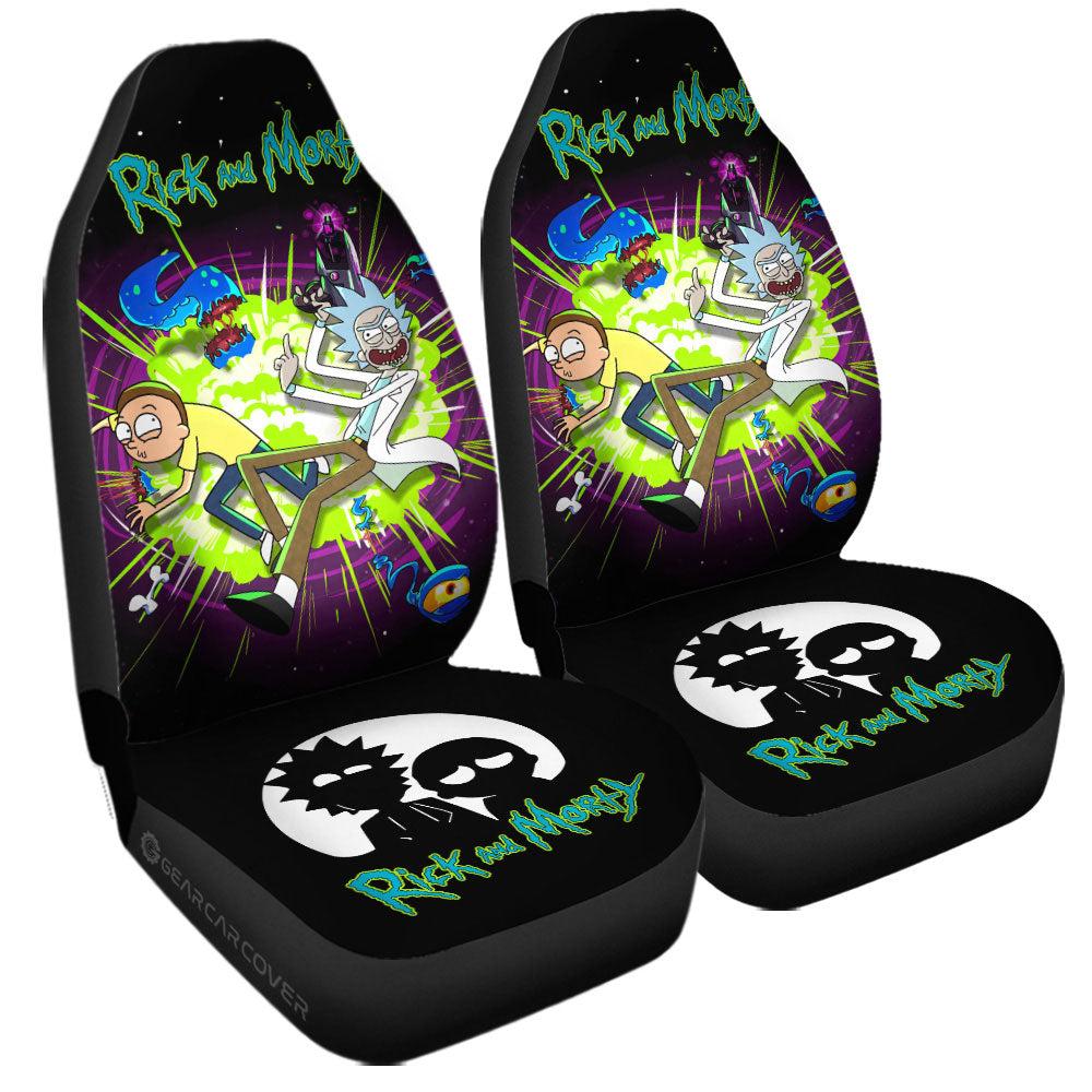 Rick and Morty Car Seat Covers Custom Car Interior Accessories - Gearcarcover - 3