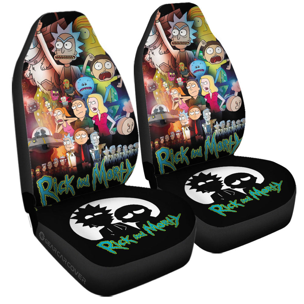 Rick and Morty Car Seat Covers Custom Car Interior Accessories - Gearcarcover - 3
