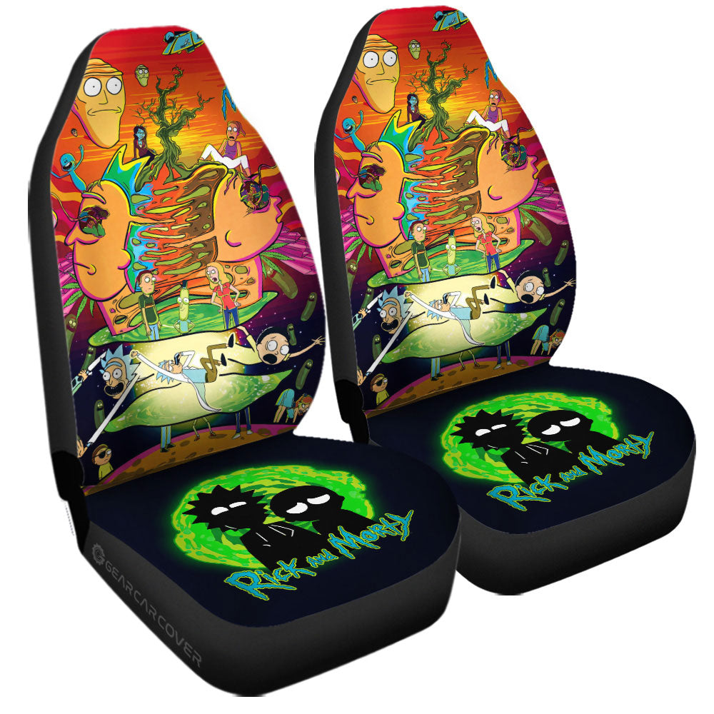 Rick and Morty Car Seat Covers Custom Car Interior Accessories - Gearcarcover - 3